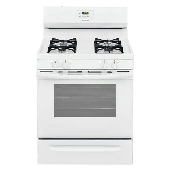 Frigidaire 30 In 5 0 Cu Ft Gas Range With Manual Clean In White Fcrg3015aw