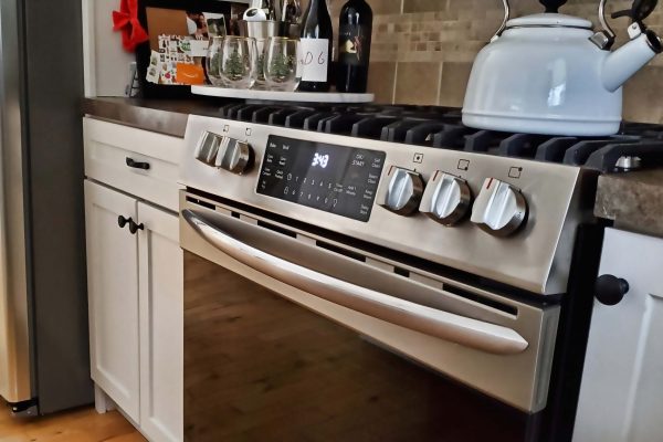 Stainless Steel Propane Gas Range In Home